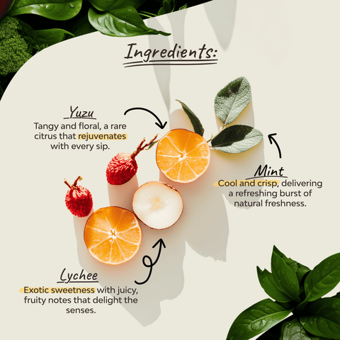 Organic Yuzu Lychee & Mint - 18 Tea Bags