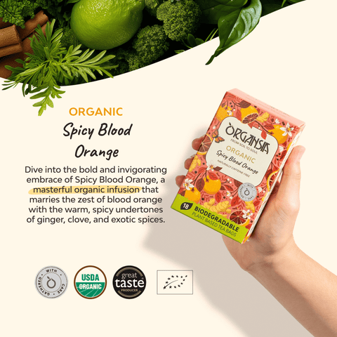 Organic Spicy Blood Orange - 18 Tea Bags