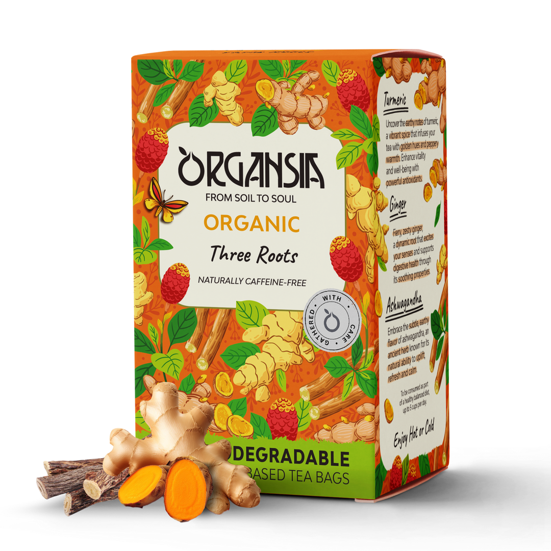 Organsia | Organic Three Roots | 18 Tea Bags